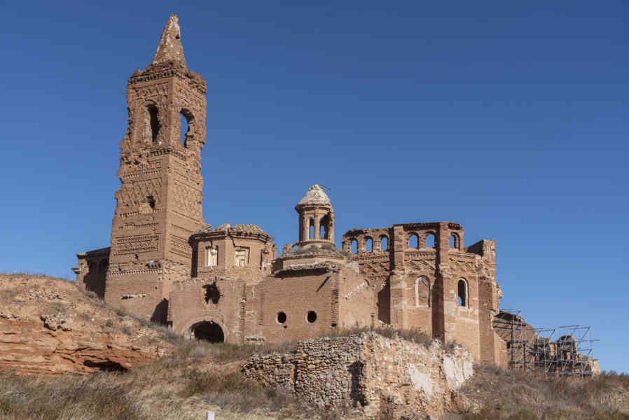 Zaragoza - Belchite 12 - Pueblo Viejo - iglesia de San Martín de Tours